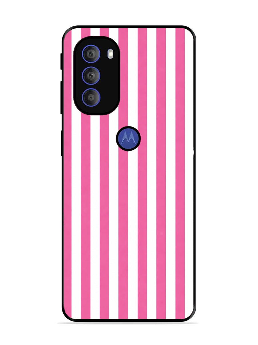 Motorola Moto G71 5G Vertical Stripes Pink