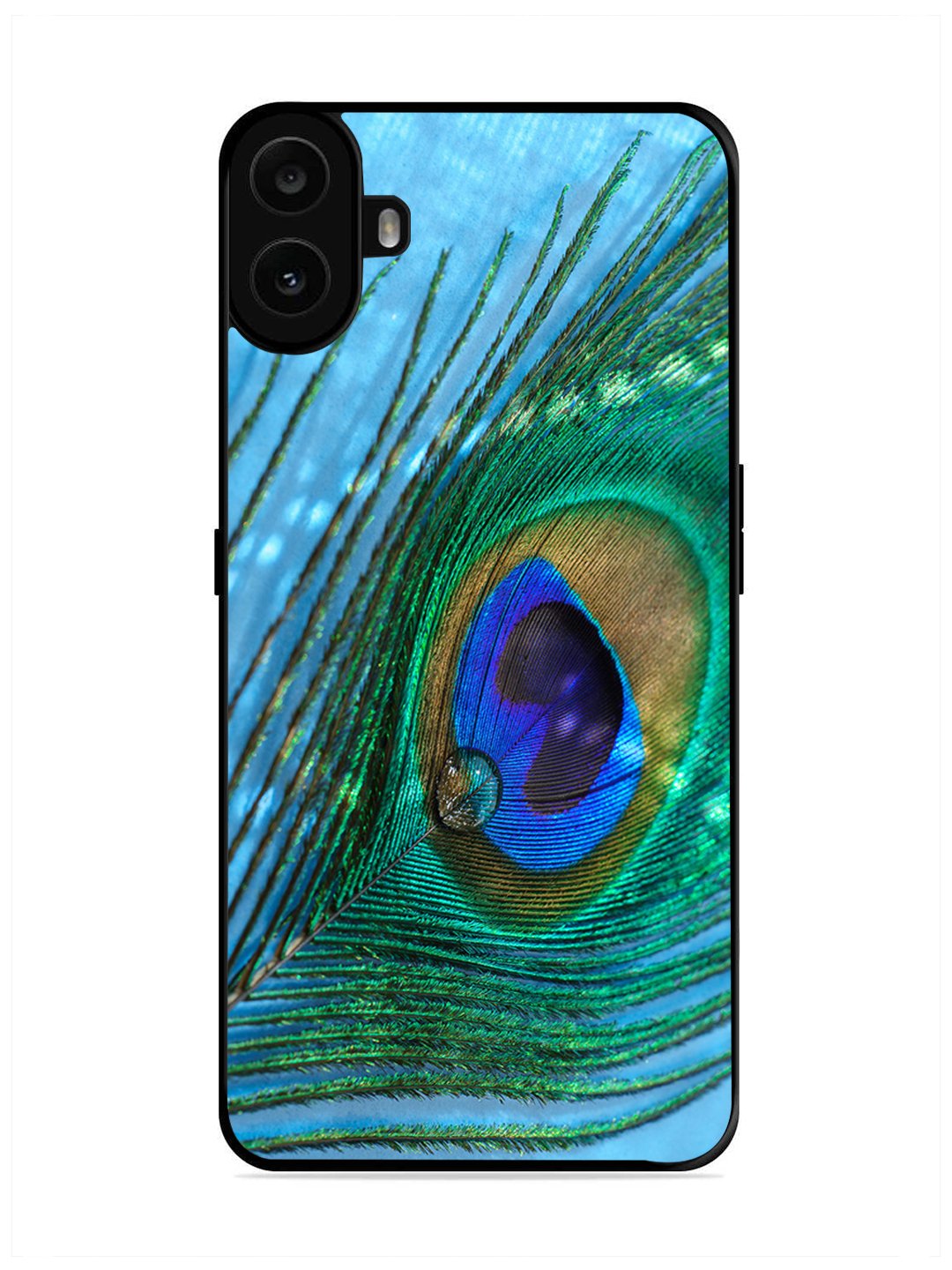 Nothing CMF Phone 1 A drop on Peacock Feather