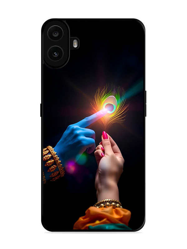 Nothing CMF Phone 1 Radha Krishna touching feather
