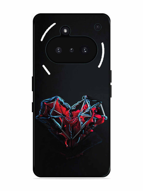 Nothing Phone 3A heart-abstract