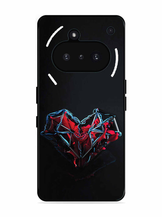 Nothing Phone 3A heart-abstract