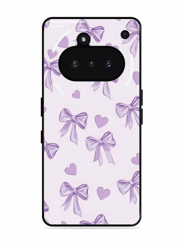 Nothing Phone 3A Bow Tie, Purple Hair Band
