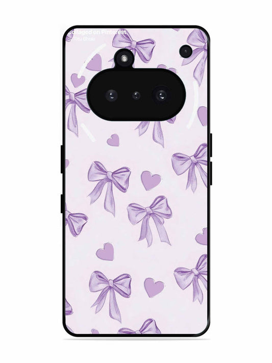Nothing Phone 3A Bow Tie, Purple Hair Band