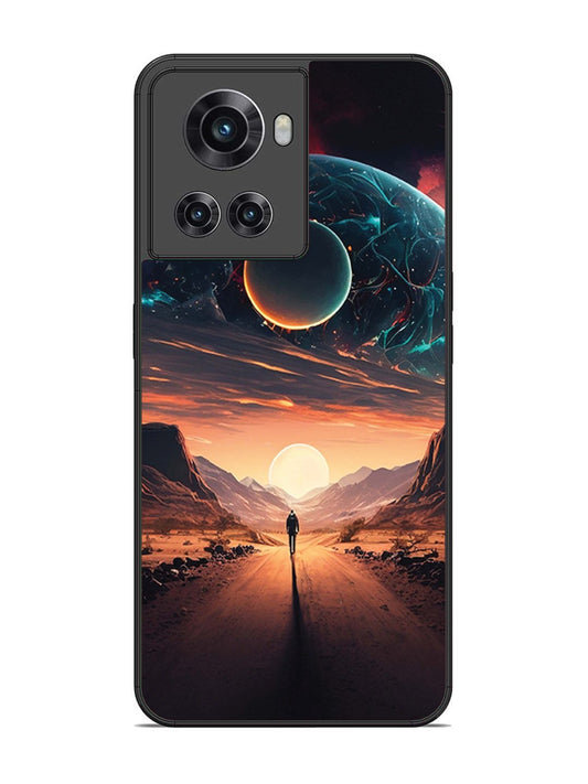 OnePlus 10R Sunset with space scene