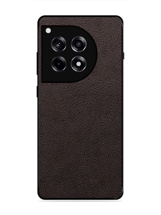 OnePlus 12R Print of Brown Leather Pattern
