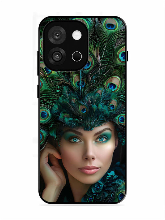 OnePlus 13s 5G Girl with peacock feather Crown