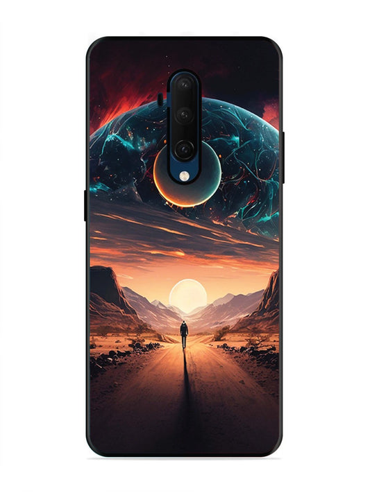OnePlus 7T Pro Sunset with space scene