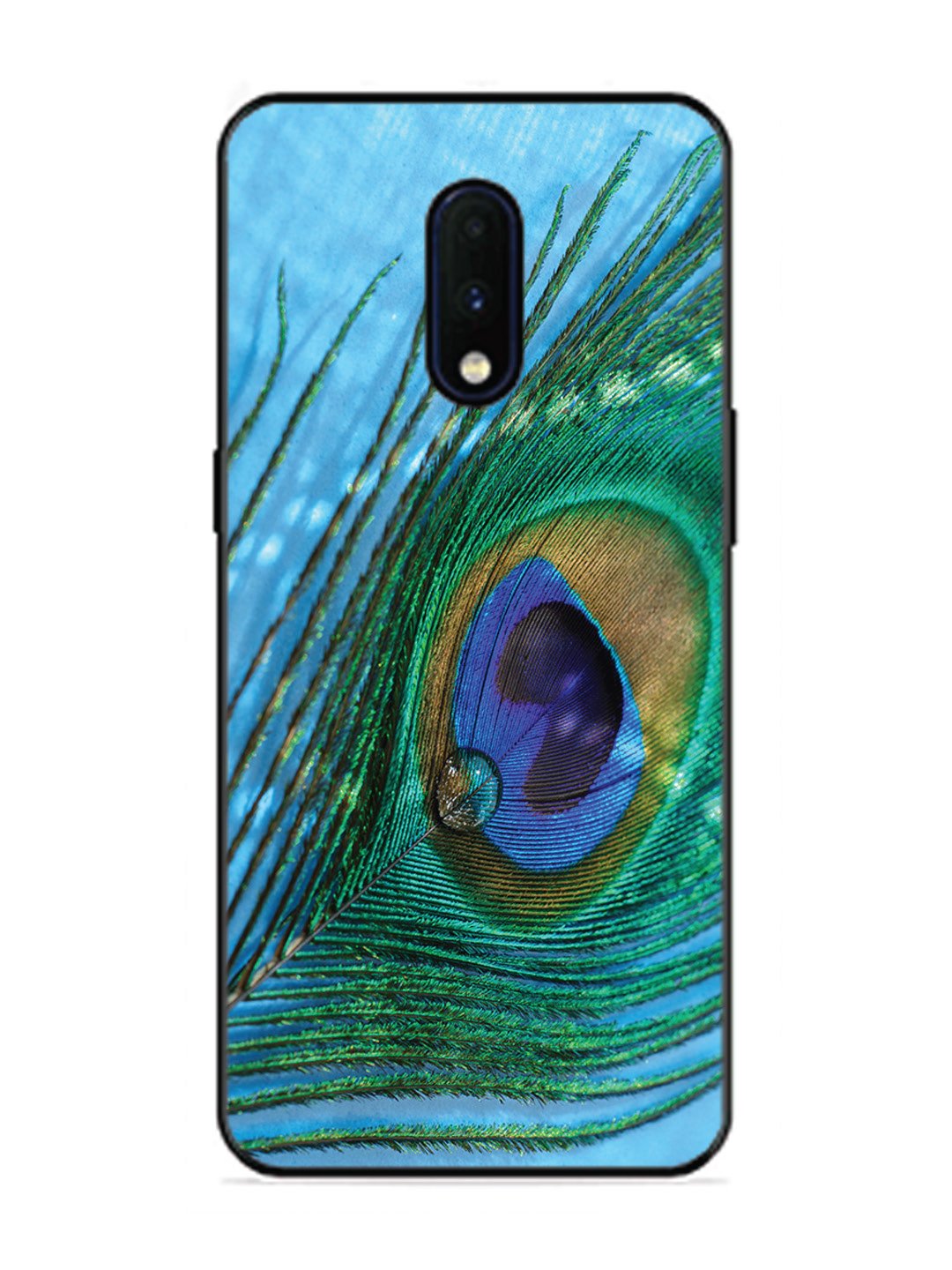 OnePlus 7 A drop on Peacock Feather