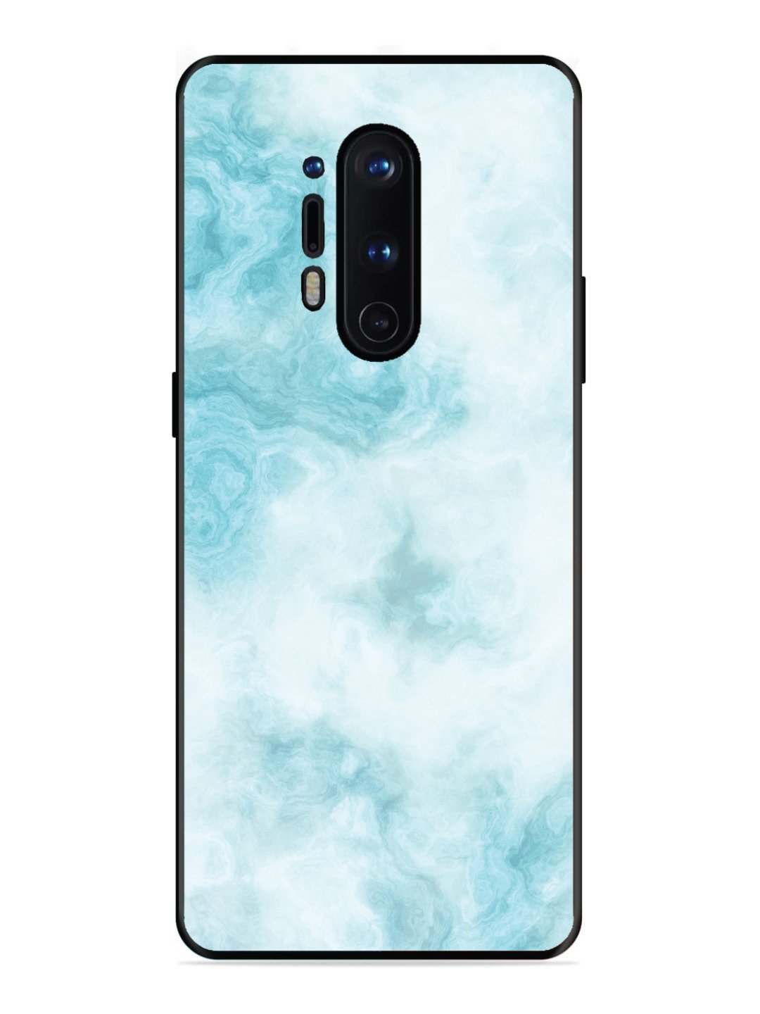 OnePlus 8 Pro Light Blue with White Ocean Marble