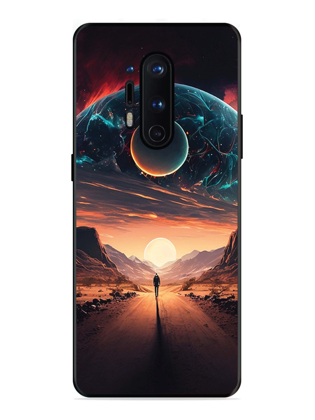 OnePlus 8 Pro Sunset with space scene