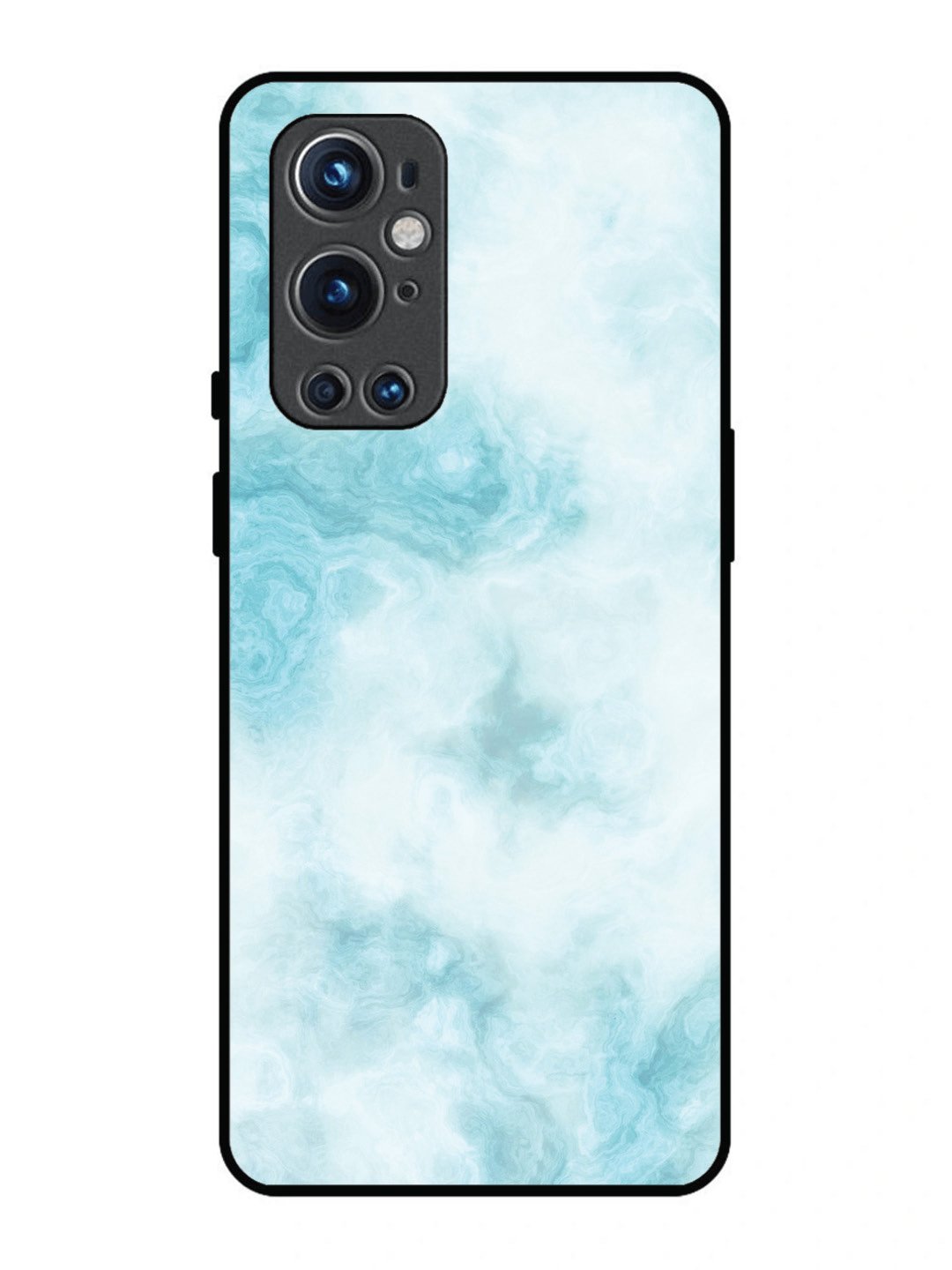 OnePlus 9 Pro Light Blue with White Ocean Marble