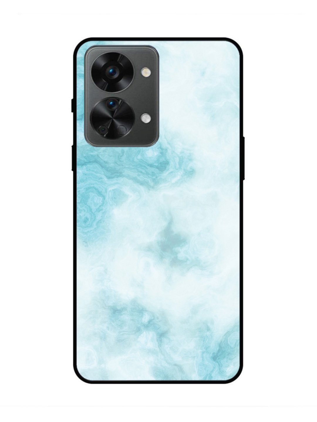 OnePlus nord 2t 5g Light Blue with White Ocean Marble