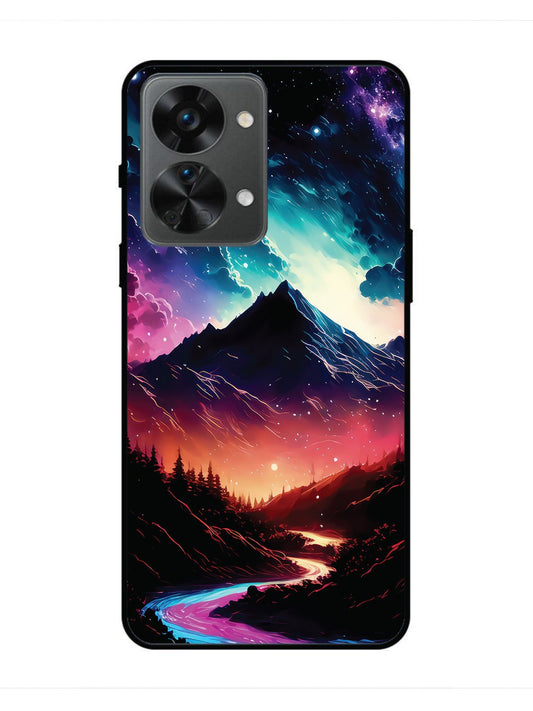 OnePlus nord 2t 5g mountain-valley-Colorful-cloud-at-night