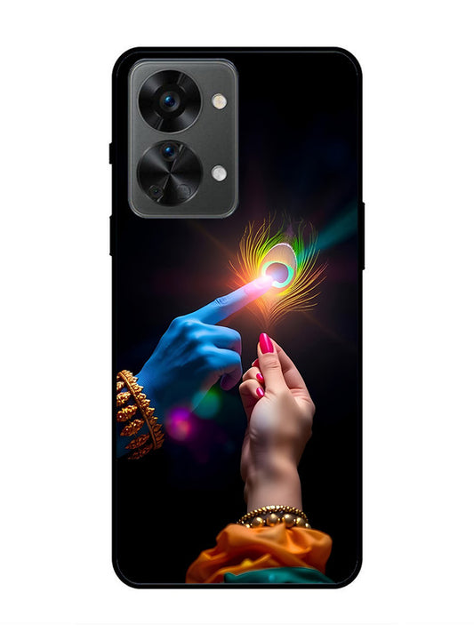 OnePlus Nord 2T 5G Radha Krishna touching feather