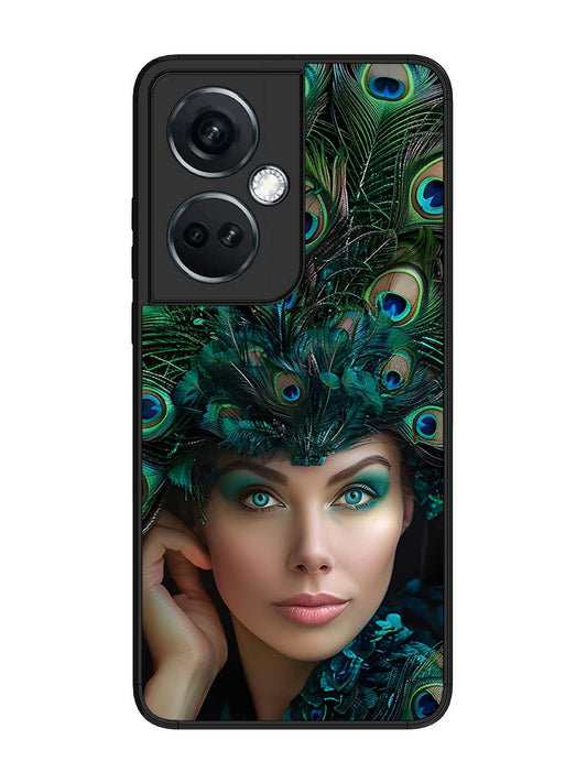 OnePlus Nord CE 3 Lite Girl with peacock feather Crown