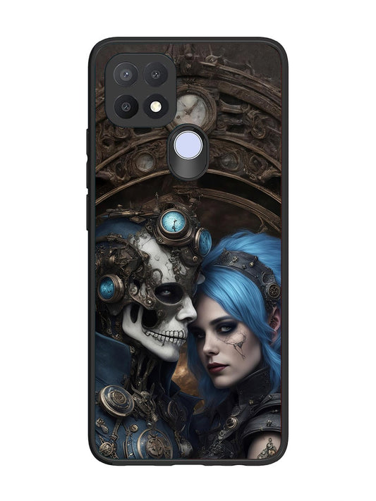 Oppo A15 Skeleton & Devil Girl