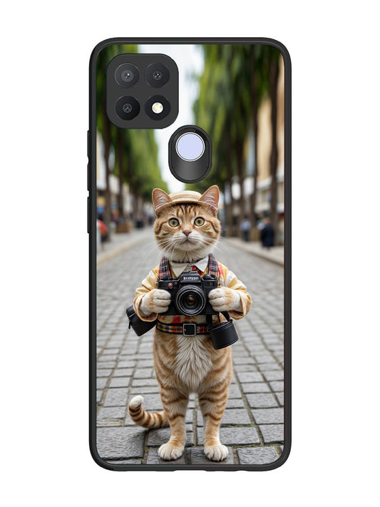 Oppo A15 Cat as Cameraman