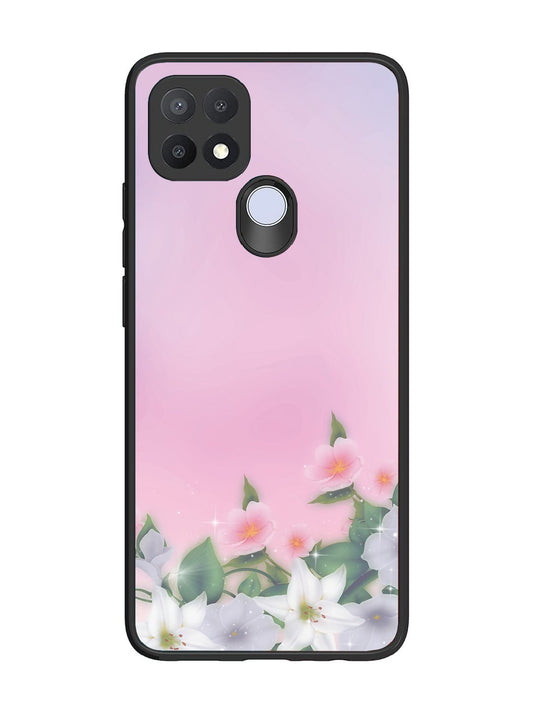 Oppo A15 Pink Floral Elegance