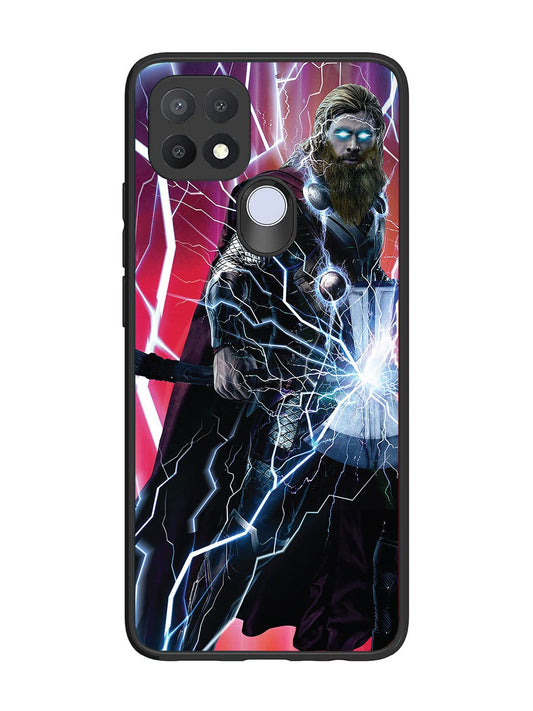 Oppo A15 thor stormbreaker hammer lightning