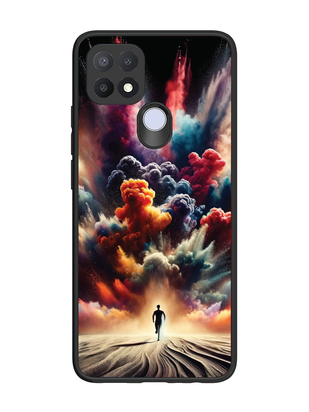 Oppo A15 colorful-blast-explosion