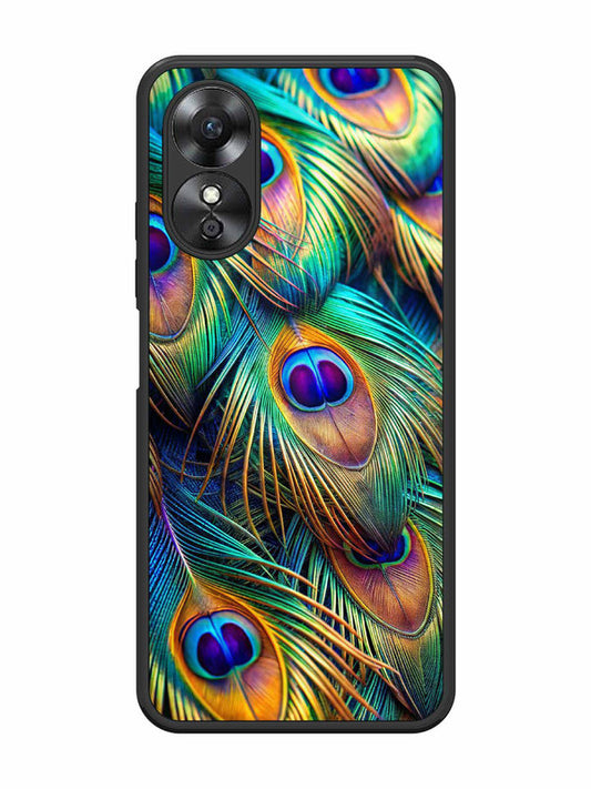 Oppo A17 peacock feather