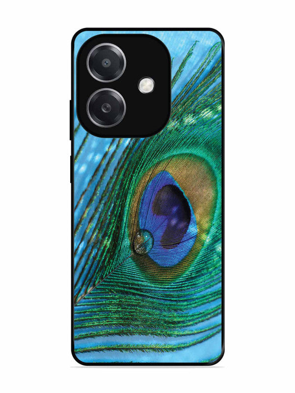 Oppo A3x A drop on Peacock Feather