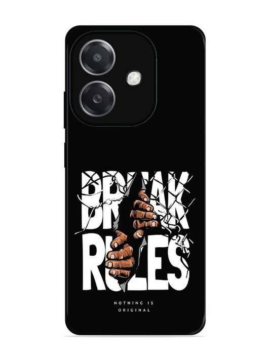 Oppo A3x Break Rules Gritty Typography Art