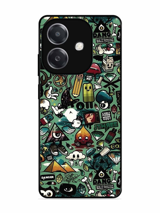Oppo A3x Pop Art Doodle Graffiti Collage