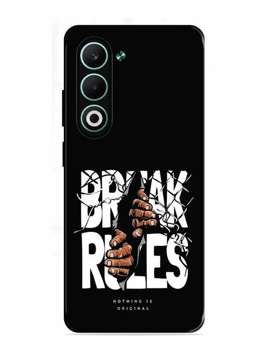 Oppo A5 5G Break Rules Gritty Typography Art