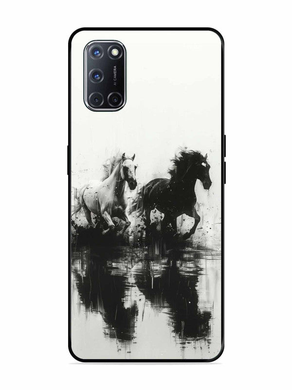 Oppo A52 Black & White Horse
