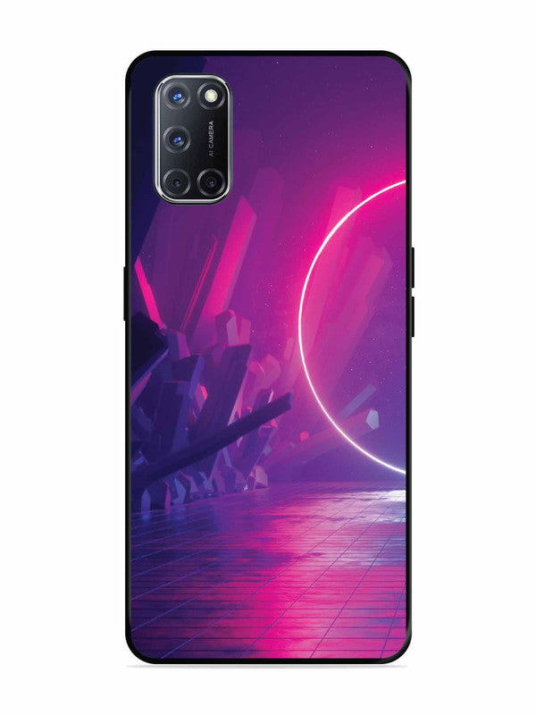 Oppo A52 abstract with Neon Light