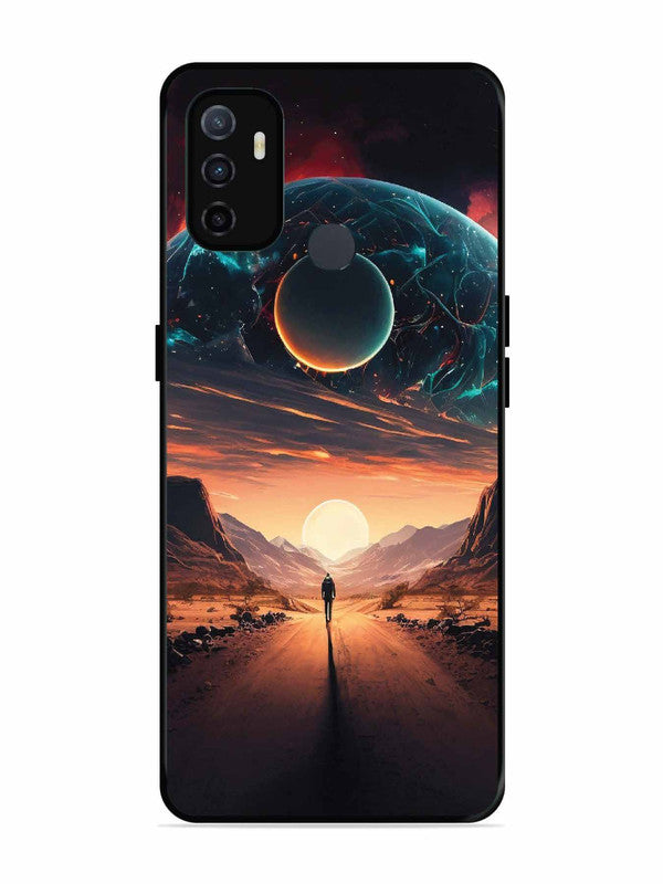 Oppo A53 Sunset with space scene
