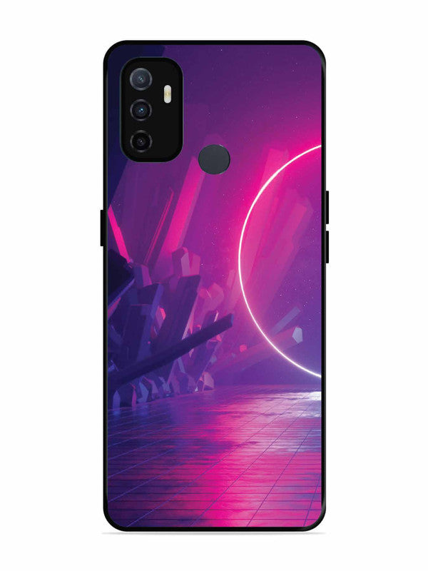 Oppo A53 abstract with Neon Light