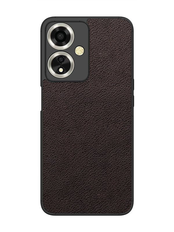 oppo a59 5g Print of Brown Leather Pattern