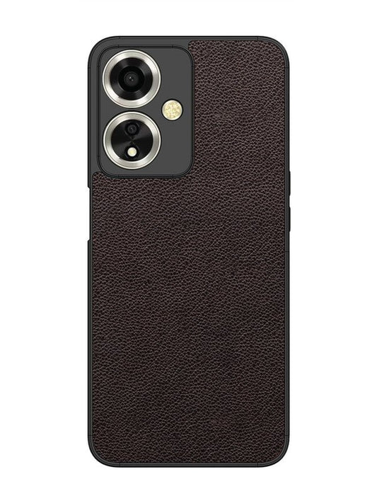 oppo a59 5g Print of Brown Leather Pattern