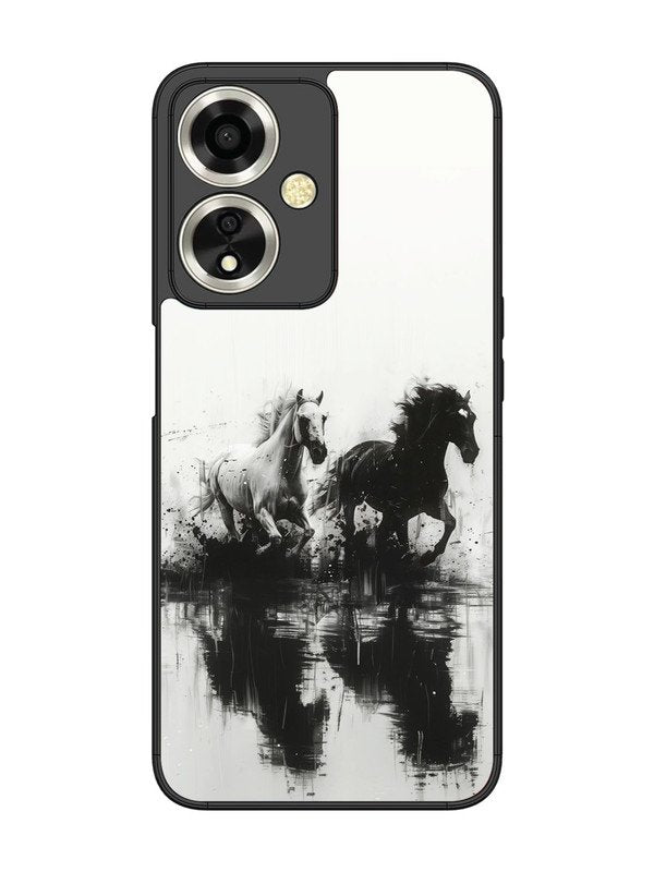oppo a59 5g Black & White Horse