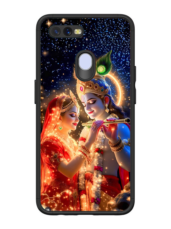 Oppo A7 Radha Krishna posing with flute