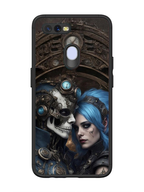 Oppo A7 Skeleton & Devil Girl