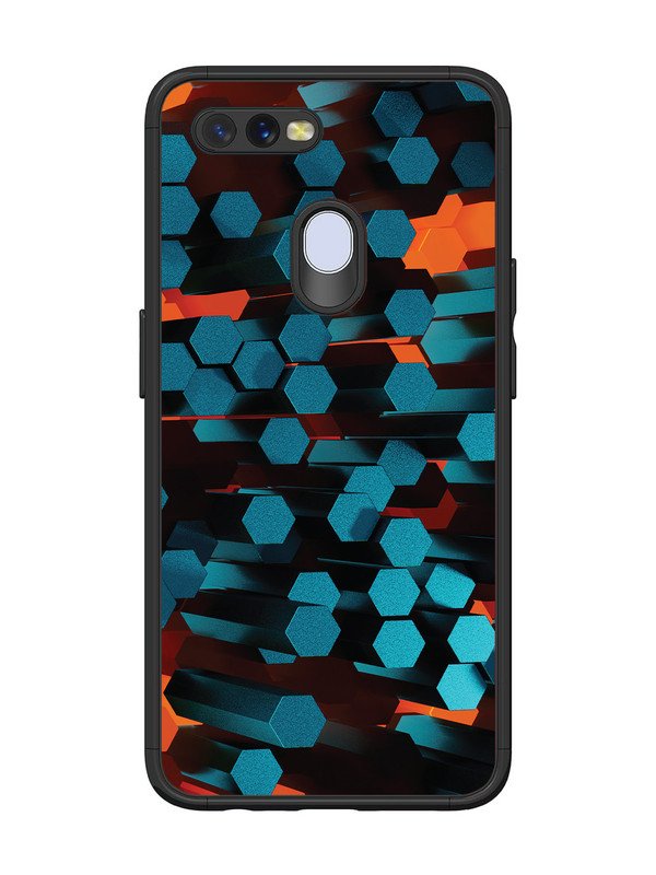 Oppo A7 Hexagon 3D Abstract