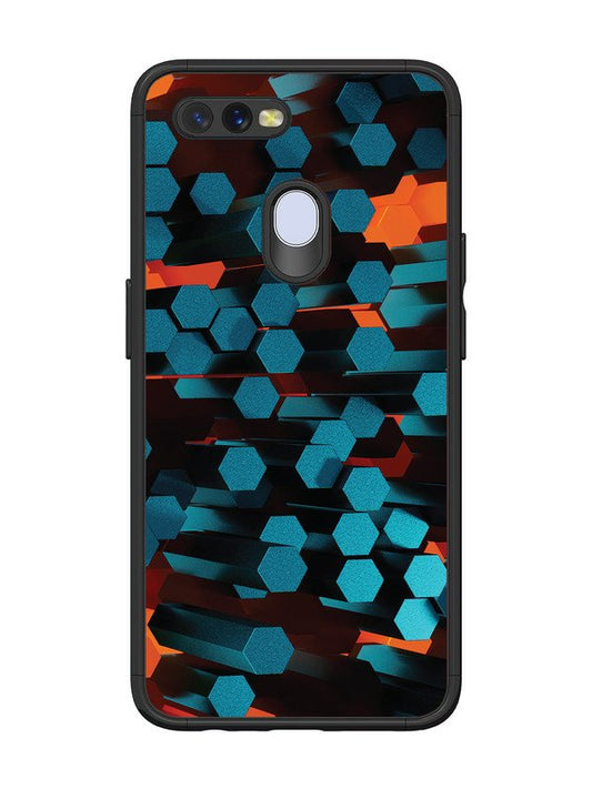 Oppo A7 Hexagon 3D Abstract