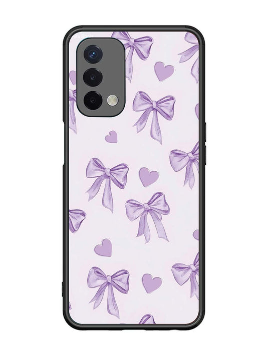 Oppo A74 5G Bow Tie, Purple Hair Band