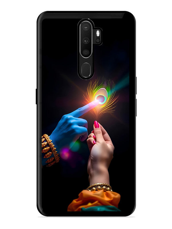 Oppo A9 2020 Radha Krishna touching feather