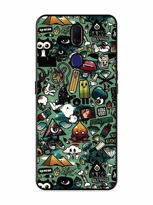 Oppo F11 Pop Art Doodle Graffiti Collage