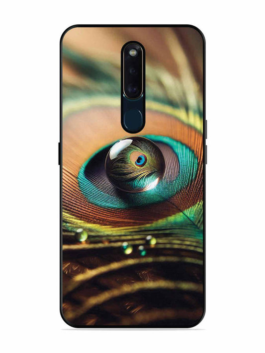 Oppo F11 Pro Water Drop On Peacock Feather