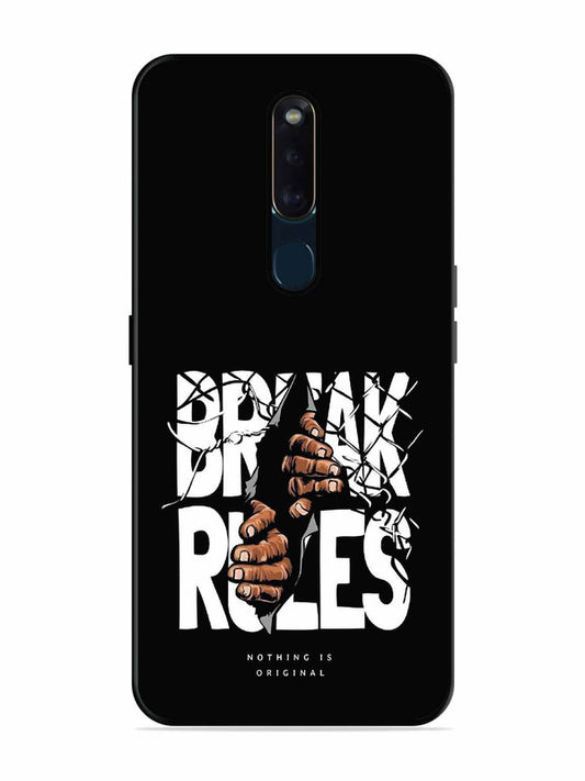 Oppo F11 Pro Break Rules Gritty Typography Art