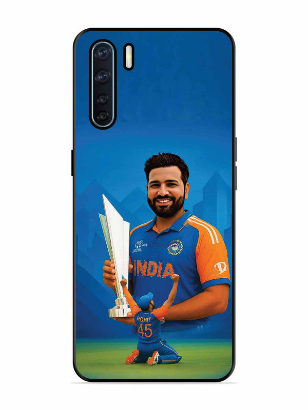 Oppo F15 Rohit Sharma Cricketer