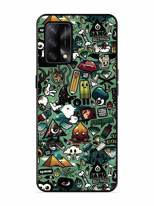 Oppo F19 Pop Art Doodle Graffiti Collage