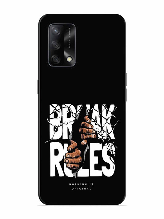 Oppo F19S Break Rules Gritty Typography Art