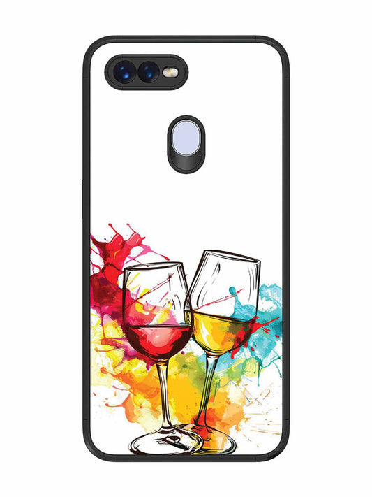 Oppo F9 Colorful wine glasses