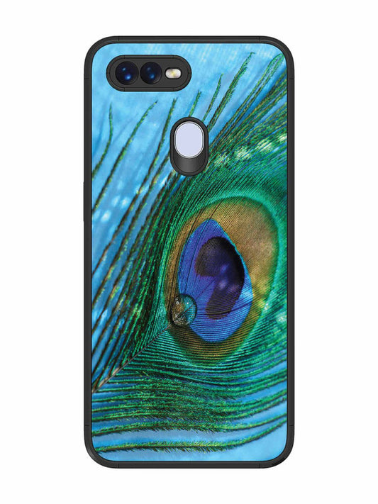 Oppo F9 Pro A drop on Peacock Feather